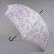 ポリエステル 花プリント 60cm ジャンプ傘 ラベンダー [001430234-4302 ラベンダー]