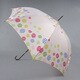 001430334-4305 ピンク ポリエステル 花プリント 60cm ジャンプ傘 ピンク