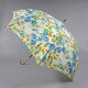 001430634-4306 ベージュ ポリエステル 花プリント 60cm ジャンプ傘 ベージュ