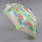 ポリエステル 雲 60cm ジャンプ傘 グリーン [001430634-4308 グリーン]