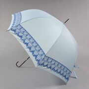 ポリエステル 裾レース 60cm ジャンプ傘 ブルー [001431234-4312 ブルー]