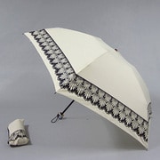 ポリエステル 裾レース 55cm 3段ミニ傘 ベージュ [001431254-4312 ベージュ]