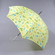 ポリエステル 森の猫 60cm ジャンプ傘 イエロー [001431736-4317 イエロー]