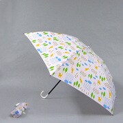 ポリエステル 森の猫 55cm 3段ミニ傘 パープル [001431756-4317 パープル]