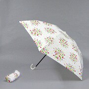 ポリエステル 花火 55cm 3段ミニ傘 イエロー [001431756-4319 イエロー]