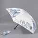 001432056-4320 ベージュ ポリエステルサテンプリント55cm 3段ミニ傘 ベージュ