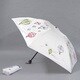 001432056-4321 ベージュ ポリエステルサテンプリント55cm 3段ミニ傘 ベージュ