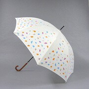 ポリエステル 紙吹雪柄 60cm ジャンプ傘 オフ [001432336-4324 オフ]