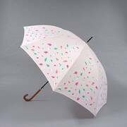 ポリエステル 紙吹雪柄 60cm ジャンプ傘 ピンク [001432336-4324 ピンク]