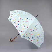ポリエステル 紙吹雪柄 60cm ジャンプ傘 ブルー [001432336-4324 ブルー]