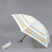 ポリエステル リンゴ柄 55cm 3段ミニ傘 オフ [001432356-4323 オフ]