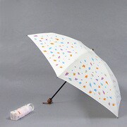 ポリエステル 紙吹雪柄 55cm 3段ミニ傘 オフ [001432356-4324 オフ]