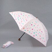 ポリエステル 紙吹雪柄 55cm 3段ミニ傘 ピンク [001432356-4324 ピンク]
