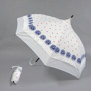 ポリエステル サークルレース 55cm 2段折り傘 パゴダ オフ [001432846-4330 オフ]