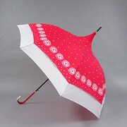 ポリエステル サークルレース 58cm ジャンプ傘 パゴダ 赤 [001432866-4330 赤]