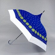 ポリエステル サークルレース 58cm ジャンプ傘 パゴダ 紺 [001432866-4330 紺]