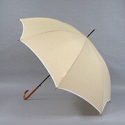 C.ROUAN ポリエステル 無地 60cm ジャンプ傘  ベージュ [001751036-無地 ベージュ]