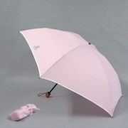 C.ROUAN ポリエステル 無地 55cm 3段ミニ傘  ピンク [001751056-無地 ピンク]