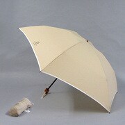 C.ROUAN ポリエステル 無地 55cm 3段ミニ傘  ベージュ [001751056-無地 ベージュ]