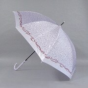 フェミオ・ヴァレンティノ サテンプリント 60cm ジャンプ傘 パープル [001770036-7701 パープル]
