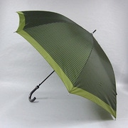 フェミオ・ヴァレンティノ ストライプ柄 70cm ジャンプ傘 カーキ [001781036-7810 カーキ]
