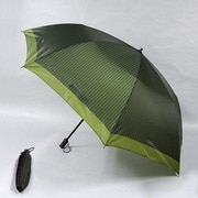 フェミオ・ヴァレンティノ ストライプ柄 60cm 2段折傘 カーキ [001781046-7810 カーキ]