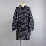 ポリエステル 水玉 ステンカラー 002340502-ドット 黒