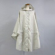 ポリエステル 水玉 ポンチョ 002342402-ドット グレー