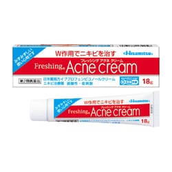 フレッシングアクネクリーム 18g [第2類医薬品 ニキビ治療薬 ※セルフメディケーション税制対象商品]