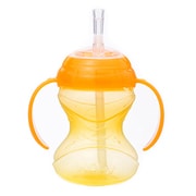 対象月齢：12ヶ月～ FDNB1016004 Click-it ツインハンドル・シッピーフレックスボトル 240ml イエロー