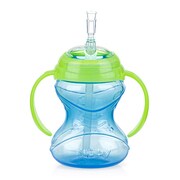 対象月齢：12ヶ月～ FDNB1016001 Click-it ツインハンドル・シッピーフレックスボトル 240ml ブルー