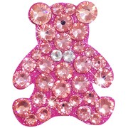 LMS-TED-03 [テディベアデコレーションシール ローズピーチ]