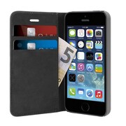 IPC5BOOKCBLK [iPhone 5/5s用 WALLET CASE Black]