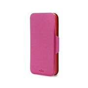 IPC5WALLETPNK1 [iPhone 5/5s用 BI-COLOR WALLET CASE ピンク×レッド]