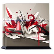 PS4 用スキンシール Red Metal [PlayStation4用アクセサリー]