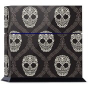 PS4 用スキンシール Skull Damask [PlayStation4用アクセサリー]