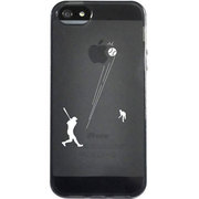 ipc-y-050 [クリアケース iPhone SE/5s/5用 野球Foul Ball！！BK]