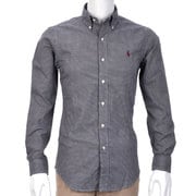 XSサイズ ネイビーチェック シャツ 長袖 XS B83 NAVYCHECK