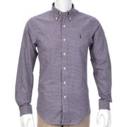 Mサイズ パープルチェック シャツ 長袖 M D63 PURPCHECK