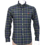 Lサイズ ブループライド シャツ 長袖 L B33 BLUPLAID