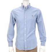Mサイズ ブルー シャツ 長袖 M B28 BLUE