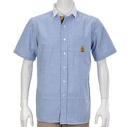 Mサイズ ブルー シャツ 半袖 M B28 BLUE