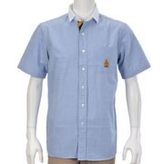 XLサイズ ブルー シャツ 半袖 XL B28 BLUE