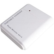 LED付乾電池式充電器 12cm microUSBケーブル付 単3×4本タイプ ホワイト RM-2545WH