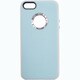 IPH-520-BL [Dual&Glossy SwarovskiCystal ringcase for iPhone5s Blue]
