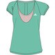 DDX06 [AT SS レイヤードTシャツ 半袖 レディース J/L バヒアミント S14]