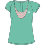 DDX06 [AT SS レイヤードTシャツ 半袖 レディース J/L バヒアミント S14]