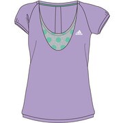 DDX06 [AT SS レイヤードTシャツ 半袖 レディース J/L グロｰパｰプル S14]