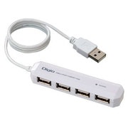 4ポートUSB2.0ハブ ホワイト UH-2214NSW