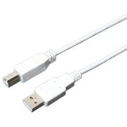USBケーブル スリム AtoB 1m 白 USB-N10S/WH